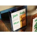 Noordelijke acryl kalender fotolijst transparante desktop display standaard modern ornament - Blauw