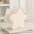 Cute star shaped acrylic tissue box modern desktop napkin holder for living room cream style - Star Style / Milk White Striped