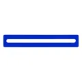 Blue reading highlight strip, dyslexia tracker ruler, clear guided reading tool for kids. - Straight / Blue Straight Edge