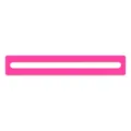 Pink reading guide strip for kids dyslexia and focused reading tracking variant. - Straight / Rose Red Straight Edge