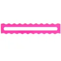 Bright Pink Plastic Reading Guide Strip Dyslexia Highlight Ruler for Kids Focus - Wave Style / Rose Red Wavy