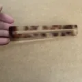Schildpatt Muster Leselineal Lesehilfe Farbige Hervorhebung Lesestreifen fur Kinder. - Gerade / Schildpatt Beige
