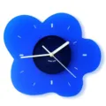 Klein blue acrylic wall clock, modern minimalist silent decorative clock for home. - Blue 5-Petal Flower