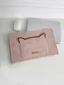 Rosa Katzenohr Laptoptasche Detailansicht, minimalistische Schutztueller fuer Notebook Geraete. - S / Rosa Katze