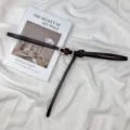 Dark brown thin leather belt for women, punch-free design, ideal for dresses and suits. - Coffee