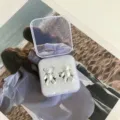 Joli ensemble de clips de serrage de taille d'ours blanc avec boîte de rangement transparente. - Milky blanc