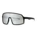 Kids cycling sunglasses sports outdoor uv protection reflective mirror shield black frame - Black Frame Silver Mirror Lens