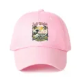 Cappellino da baseball rosa stampa onda vintage cappello papà in cotone regolabile per estate. - Regolabile / Rosa
