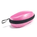 Rosa Rissmuster Hartschalen Brillenetui mit Reissverschluss Sonnenbrillen Box Variante - 150x90x60mm / Fuchsia