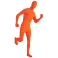 Oranje Full Body Zentai Pak Spandex Halloween Cosplay Onzichtbaar Kostuum Body Outfit - Volwassene 170 / Oranje