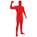 Rode volledige lichaam spandex Zentai pak kostuum voor Halloween feest en toneelvoorstelling - Volwassene 170 / Rood