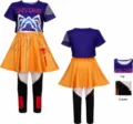 Kids K-pop cosplay costume set, crop top, yellow skirt and leggings, perfect for party. - 110cm / Mila Kids Set