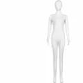White full body spandex zentai suit bodysuit for halloween cosplay and costume parties. - White - Unisex Open Face Bodysuit