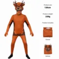 Forest demon deer cosplay costume terrifying monster jumpsuit for Halloween party events size 130 - Kids 150 / Deer Monster
