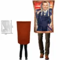 De Schreeuw Beroemd Schilderij Cosplay Kostuum Grappig Halloween Feest Outift 105x75cm - Eén Maat / De Schreien Muurschildering Kostuum