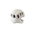 Plush Dinosaur Skull Costume Hat Halloween Cosplay Party Headwear White Variant Item - White Single Skull Without Skeleton