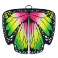 Butterfly cape costume shawl for women halloween cosplay party pink yellow green wings outfit - Adult Tied Big Butterfly / Butterfly Pink Yellow Green