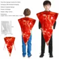 Adult pizza sponge costume funny Halloween cosplay party performance bodysuit outfit - One Size / Adult Pizza Sponge Costume