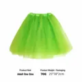 Falda tutu de tul verde para mujer, perfecta para disfraces de cosplay y Halloween. - Falda de Malla Alien (Talla Única)