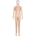 Full body spandex zentai suit skin tone stretchy bodysuit for stage performance and cosplay. - Kids 150 / Nude