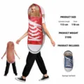 Funny Halloween couple canvas shoe cosplay costume funny party sponge outfit with specs. - One Size / Red Full Collection