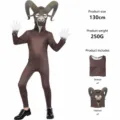 Ensemble de costume de cosplay de monstre d'Halloween pour enfants, taille 130cm, avec combinaison. - Enfants 110 / Monstre Chèvre