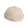 Beige retro docker mütze für damen und herren, stilvolle bestickte letter matrosenmütze. - M (56-58cm) / Gebrochenes Weiß