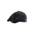 Gorra newsboy vintage gris oscuro para hombre y mujer, boina plana clásica con bordado lateral. - M (56-58cm) / Azul marino