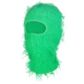Cagoule echevelee verte drôle de monstre masque de ski en tricot chapeau de fete en plein air - M (56-58cm) / Vert Fluorescent