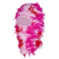 Detail de cagoule en tricot ébouriffé rose avec fil texturé doux et design de fête unique. - M (56-58cm) / Camouflage Rose