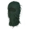Masque cagoule camouflage vert poilu, bonnet de visage de fête en peluche en plein air. - M (56-58cm) / Vert Militaire