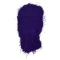 Cagoule tricotée hirsute violette masque facial visage style excentrique hiver ski streetwear. - M (56-58cm) / Violet