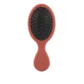 Mini pink air cushion hair brush, compact massage scalp styling tool for women and kids. - Soft Pin Style / Elastic Paint Crimson Red