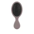 Compact oval hair brush with cushion base and pink handle for daily scalp massage care. - Soft Pin Style / Elastic Paint Taro Purple