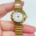 Reloj de cuarzo dorado vintage Sunlifex para mujer con correa de metal y números romanos. - Todo Dorado Esfera Blanca