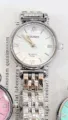 KOUSHI reloj mujer cuarzo correa acero plateado minimalista elegante moda tendencia - Caja Plateada Esfera Blanca