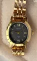 MICAI women quartz watch oval black dial gold steel strap elegant fashion wristwatch sku - Gold Case Black Dial