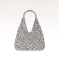 Sparkling crystal mesh hobo handbag luxury rhinestone evening bag for women party. - Large / Hobo Style