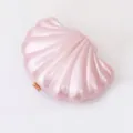 Pink acrylic seashell clutch bag for women, stylish pearl gloss evening shoulder bag. - Pink