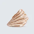Chic acrylic seashell clutch bag, stylish marbled evening purse for women parties weddings. - Coffee