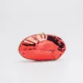 Glossy red acrylic lip shaped evening clutch bag with gold tone hardware for women weddings. - Red