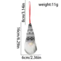 Christmas knitted gnome hanging ornament faceless doll holiday tree decoration pendant - Gray Pattern (D)