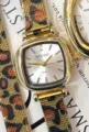 Women leopard print quartz watch vintage mesh strap square dial luxury fashion wristwatch - Vintage Square Case Style (Style 3)