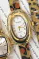 Women leopard quartz watch vintage oval gold stainless steel mesh strap fashion timepiece - Vintage Oval Case White Dial Style (Style 4)