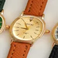 Damen Ovale Quarz Uhr Braunes Leder Armband Vintage Mode Freizeituhr Elegantes Etui - Braun