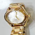 Montre quartz or vintage femme cadran ovale elegante montre bracelet retro chic - Cadran Blanc Or