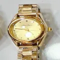 Montre quartz femme élégante dorée style vintage avec bracelet en métal tendance. - Cadran Or Or