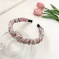 Bandeau à volants floral pour femmes, accessoires de cheveux mignons, style frais quotidien. - Serre-Tête Floral Rose 3