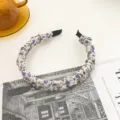 Serre-tête plissé à fleurs de style coréen, joli bandeau de cheveux mignon pour femmes. - Serre-Tête Tulipe Violette 8