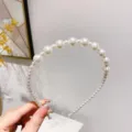 Bandeau de perles élégant pour femmes, accessoire de cheveux français, cerceau mignon quotidien. - 4# Serre-tête en perles